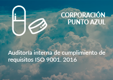 Corporación Punto Azul. Auditoría interna de cumplimiento de requisitos ISO 9001. 2016